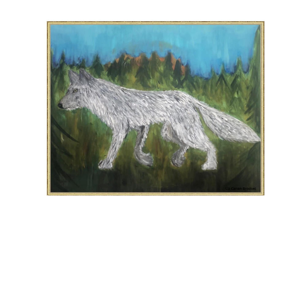 Title: Morning wolf